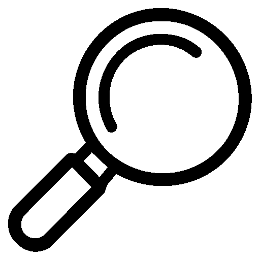 Research icon representing product design development.